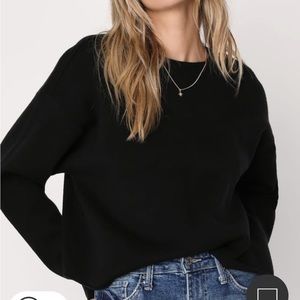 Black pullover sweater